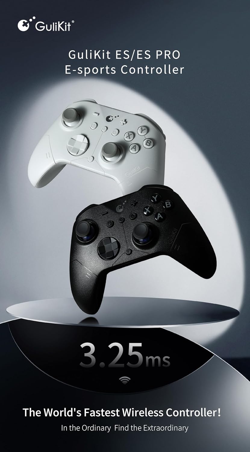 MANDO INALÁMBRICO GULIKIT ES PRO PARA PC CON JOYSTICKS TMR Y BAJA LATENCIA - 3