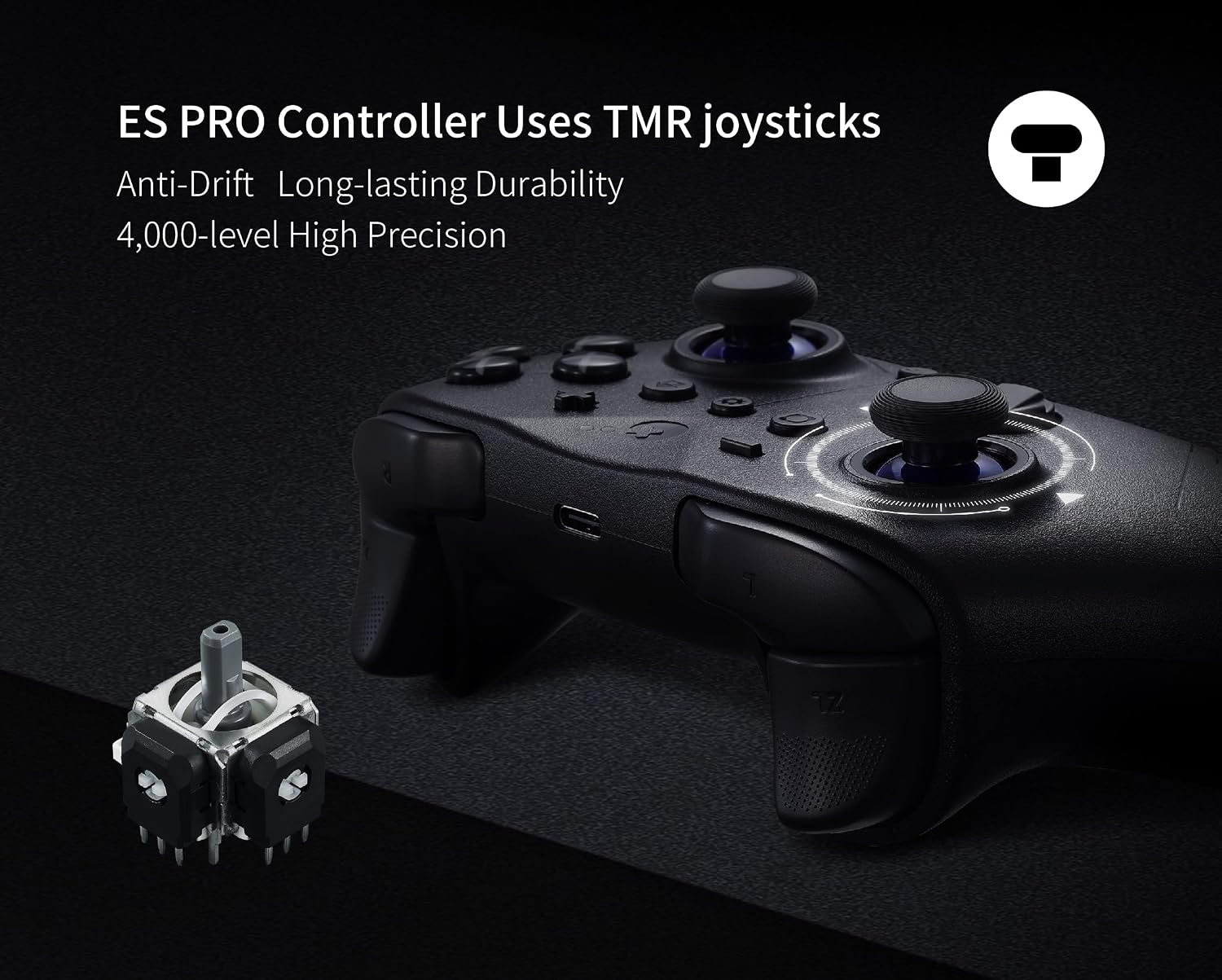 MANDO INALÁMBRICO GULIKIT ES PRO PARA PC CON JOYSTICKS TMR Y BAJA LATENCIA - 5