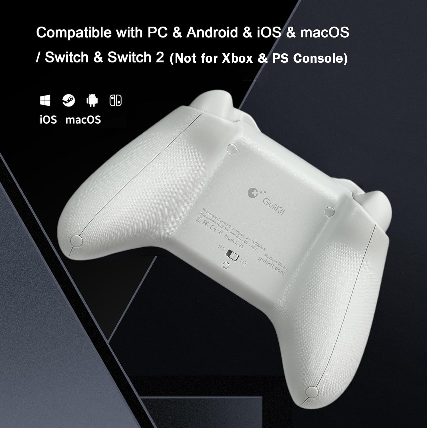 MANDO INALÁMBRICO GULIKIT ES PARA PC CON JOYSTICKS HALL EFFECT Y BAJA LATENCIA - 2