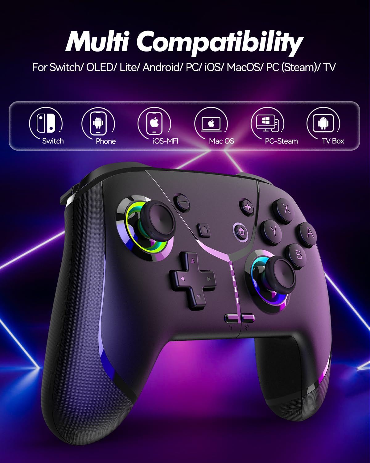MANDO INALÁMBRICO GMBACK SWITCH 2 PRO CON HOME WAKE UP Y LOOP MACROS - 3