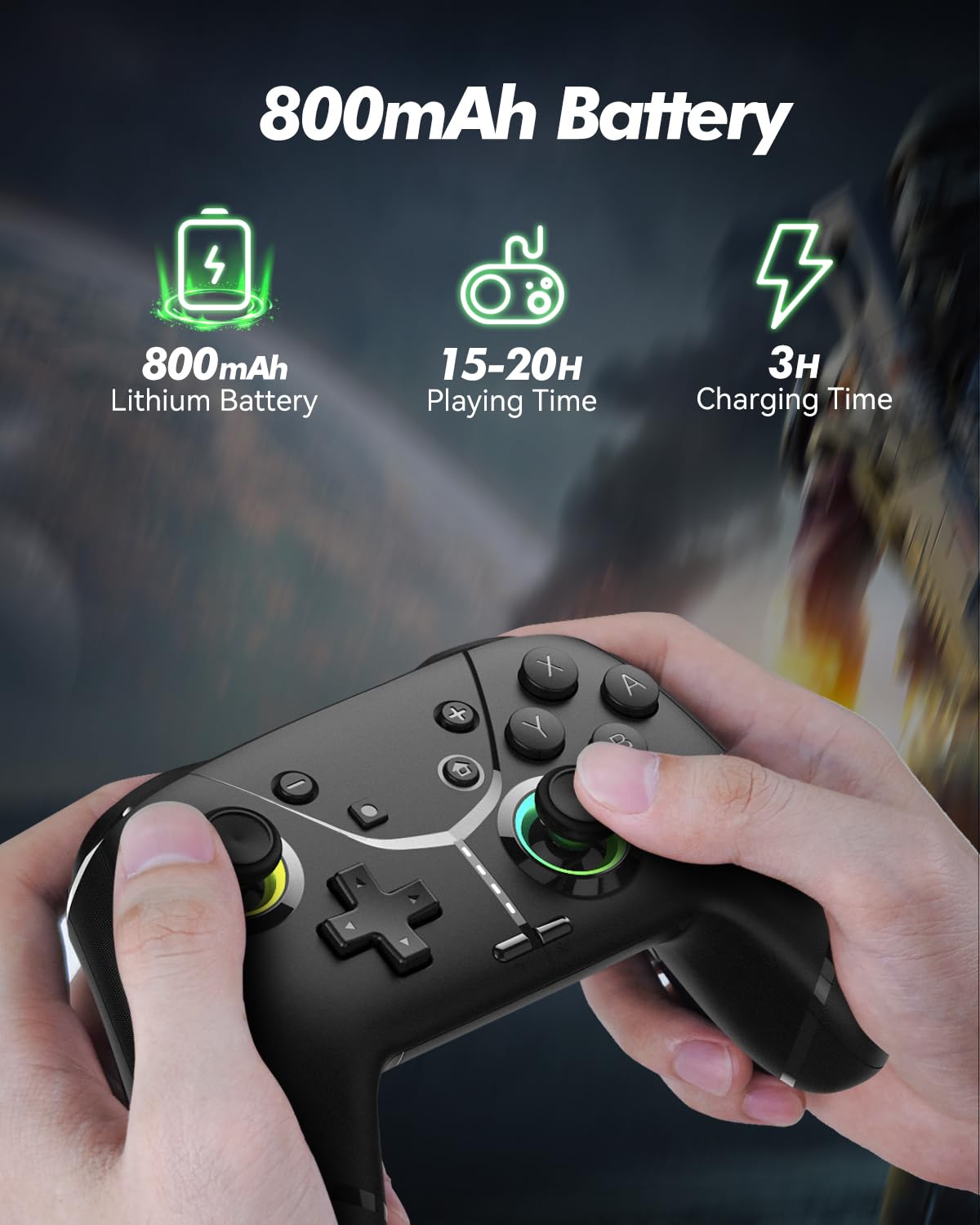 MANDO INALÁMBRICO GMBACK SWITCH 2 PRO CON HOME WAKE UP Y LOOP MACROS - 4