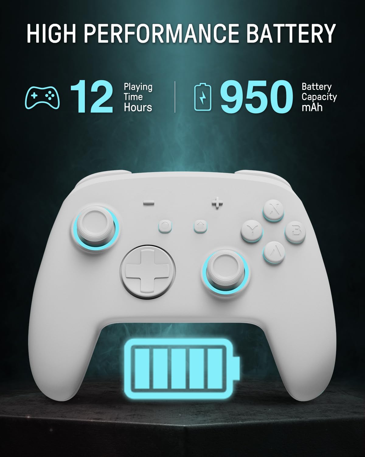 MANDO SWITCH PRO FUNLAB FIREFLY BLUETOOTH BLANCO - 4