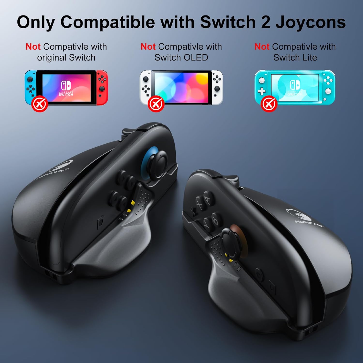 GRIP PARA MOUSE HONCAM PARA JOYCONS SWITCH 2, PACK 2 UNIDADES - 2