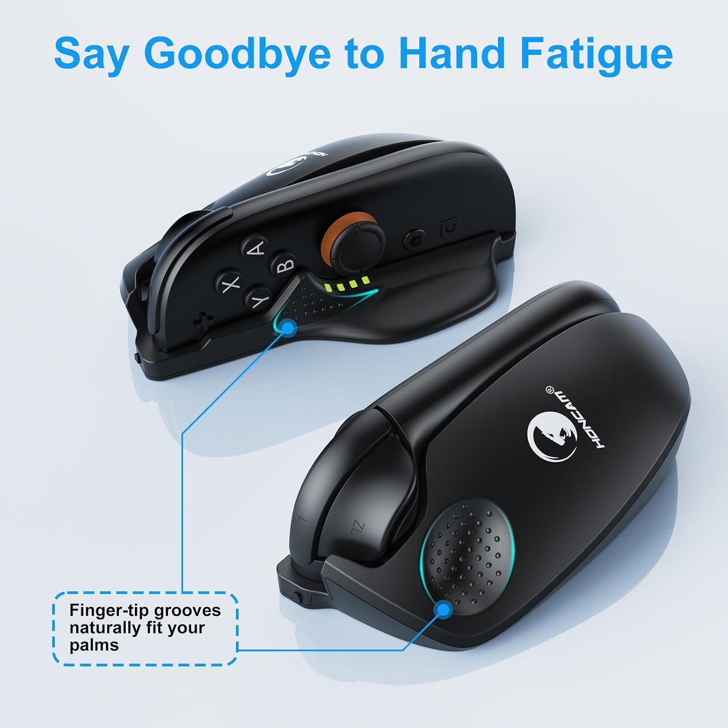 GRIP PARA MOUSE HONCAM PARA JOYCONS SWITCH 2 CON CIERRE, PACK 2 - 4