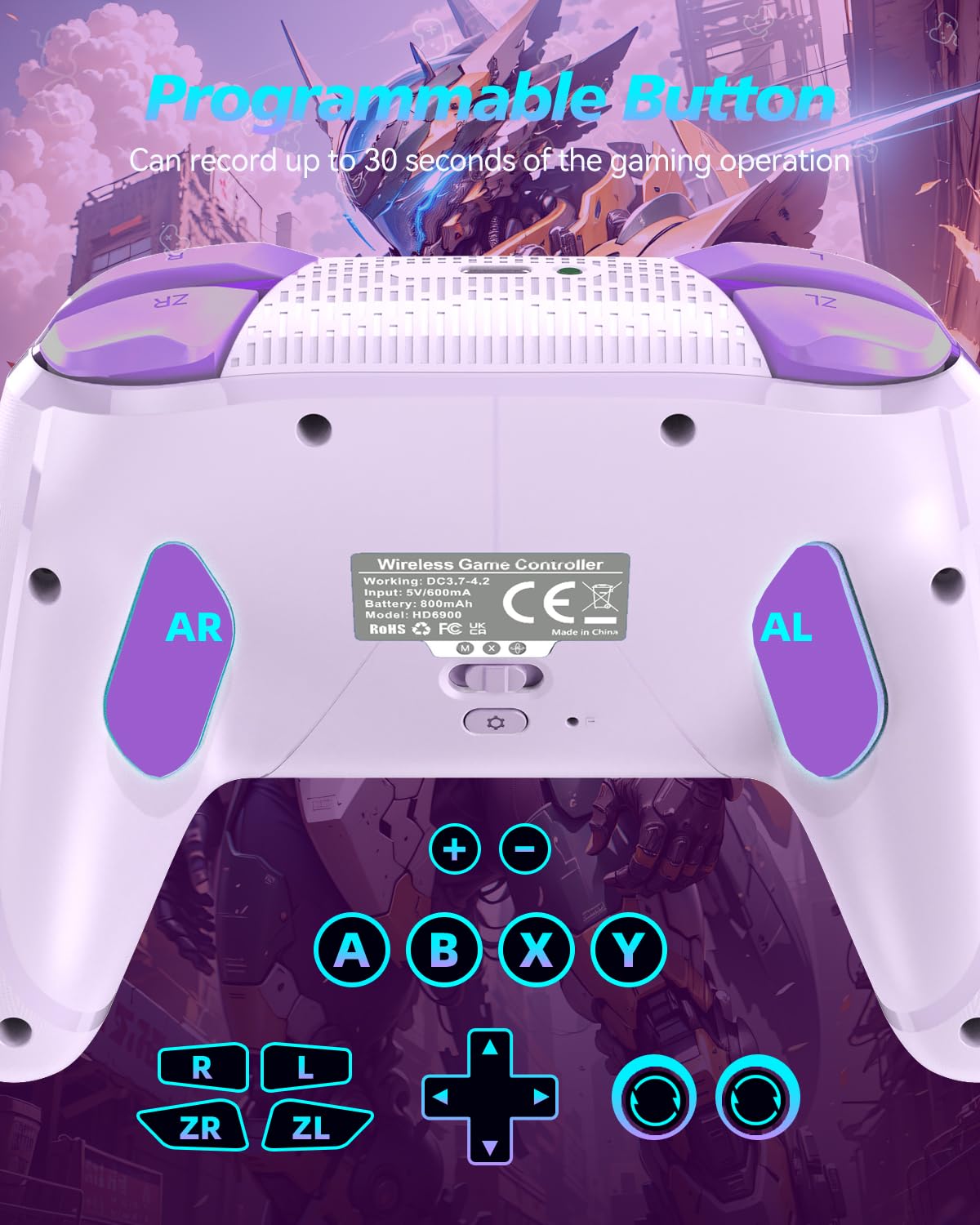 MANDO INALÁMBRICO GMBACK SWITCH 2 PRO CON FUNCIÓN HOME WAKE UP Y LOOP MACRO - 3
