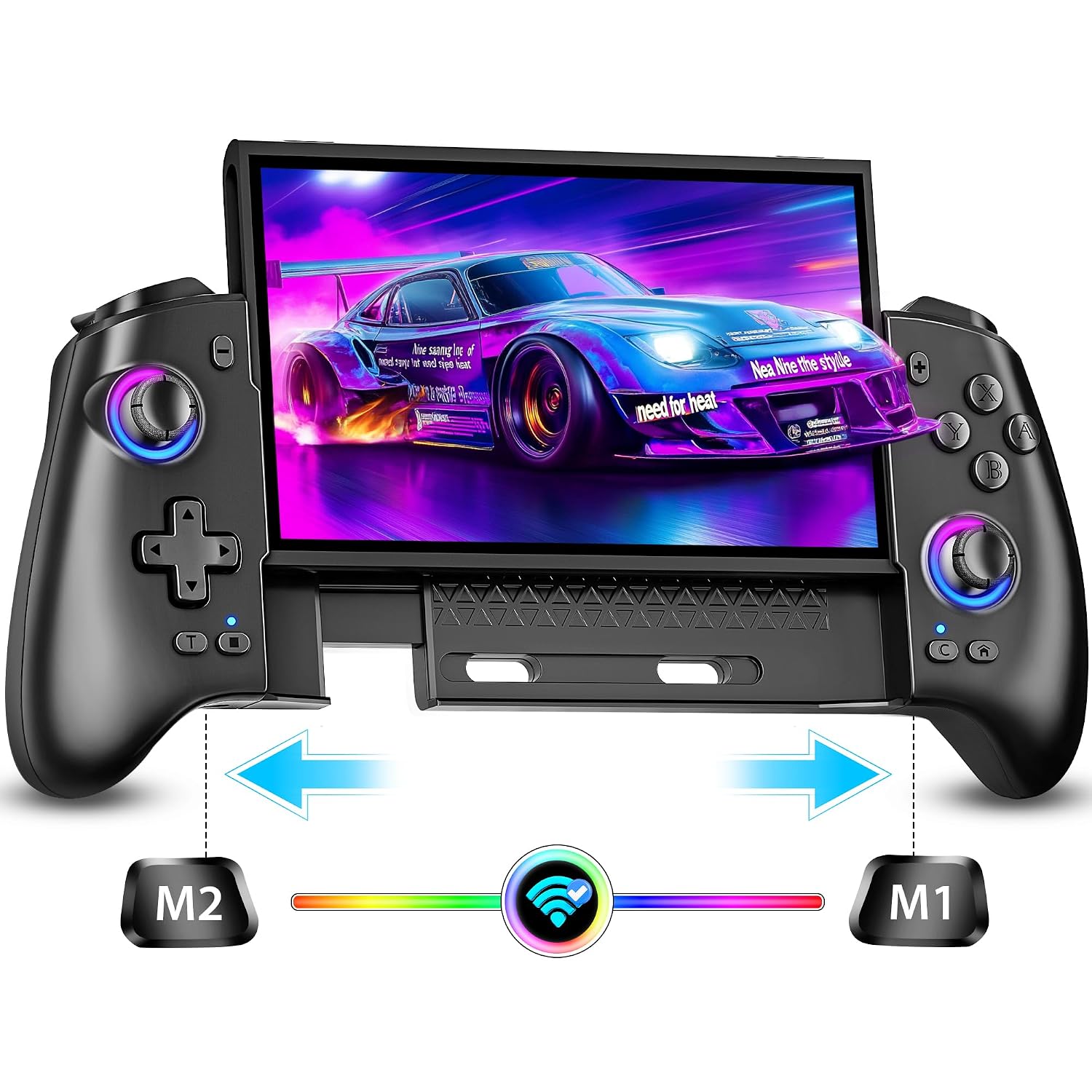 MANDO INALÁMBRICO FASCEOTE PARA NINTENDO SWITCH, SWITCH OLED Y SWITCH 2 CON BATERÍA RECARGABLE Y LUCES LED - 1
