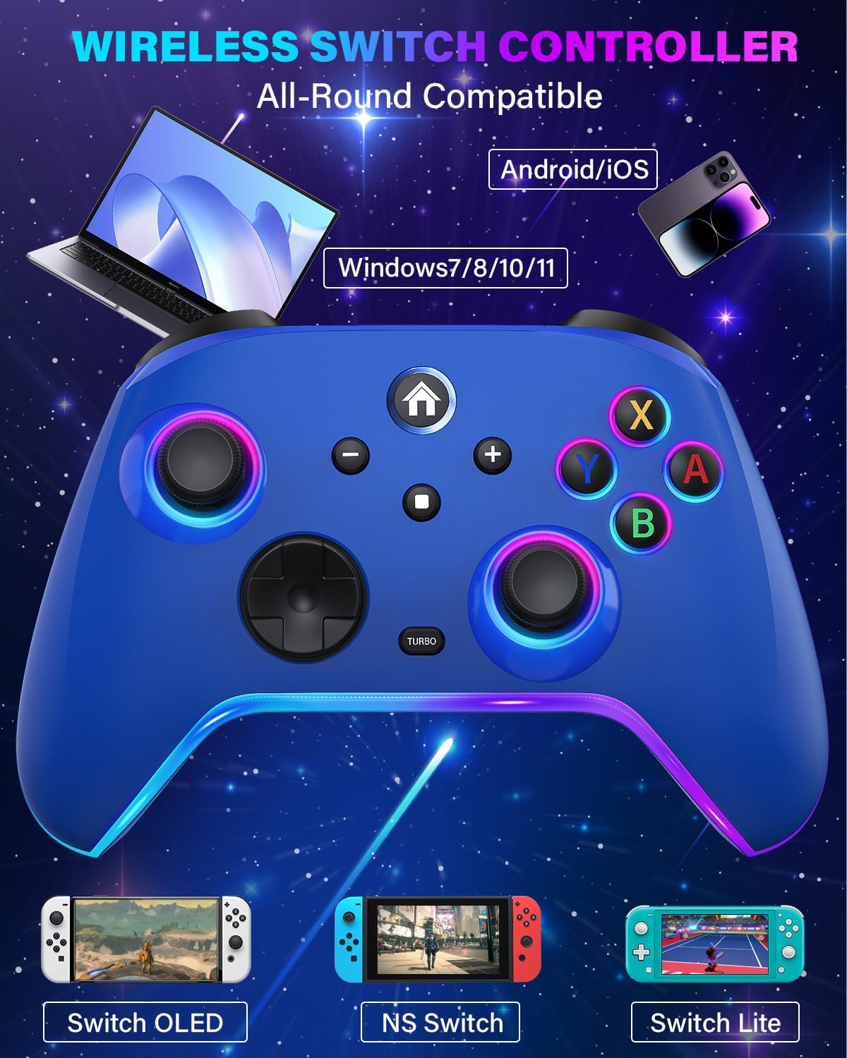 MANDO INALÁMBRICO ZRZLMVP PRO PARA NINTENDO SWITCH/OLED/LITE/SWITCH 2 - 2