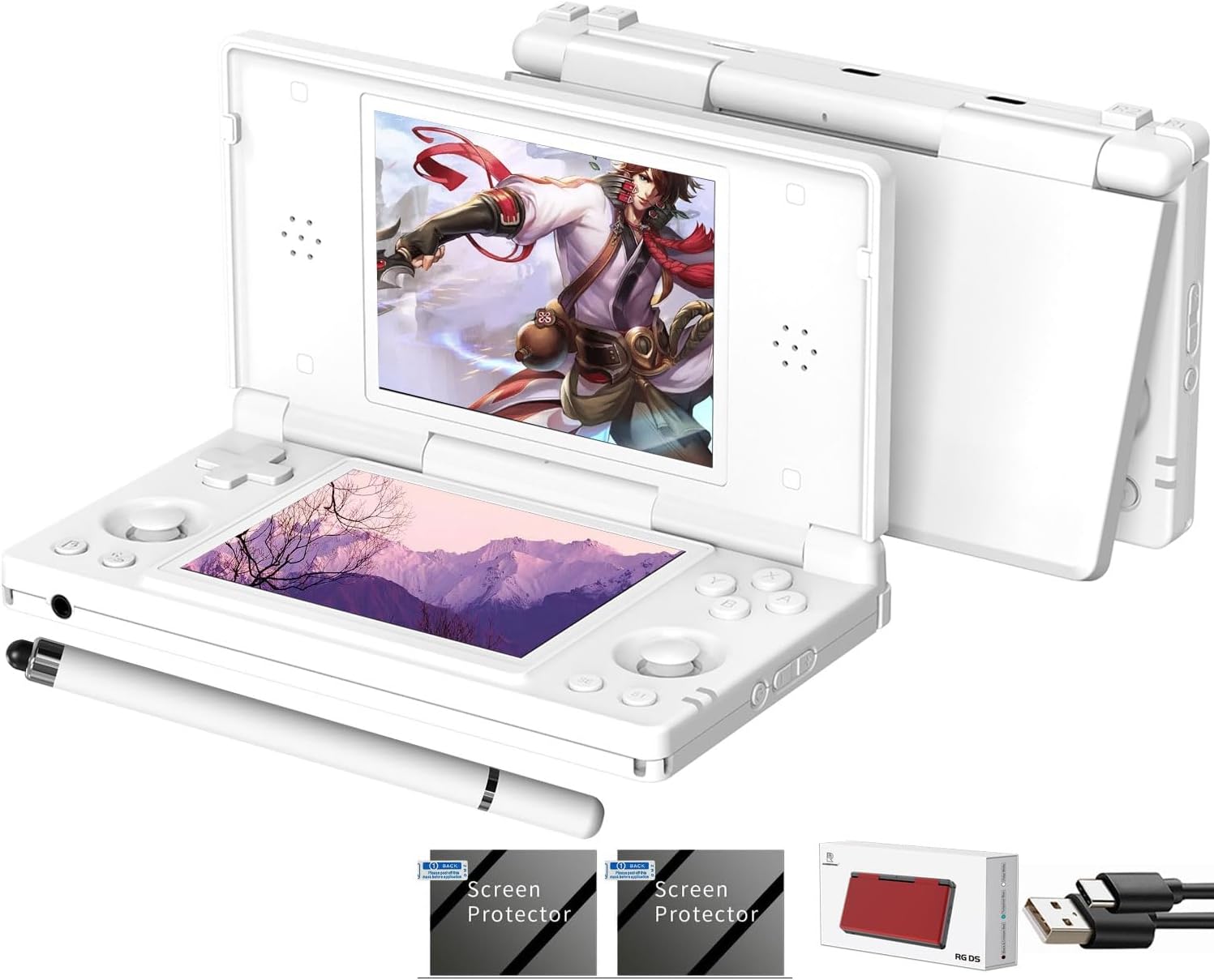 CONSOLA PORTÁTIL AIVUIDBS RG DS PLEGABLE ANDROID 14 3+32GB BLANCO POLAR - 1