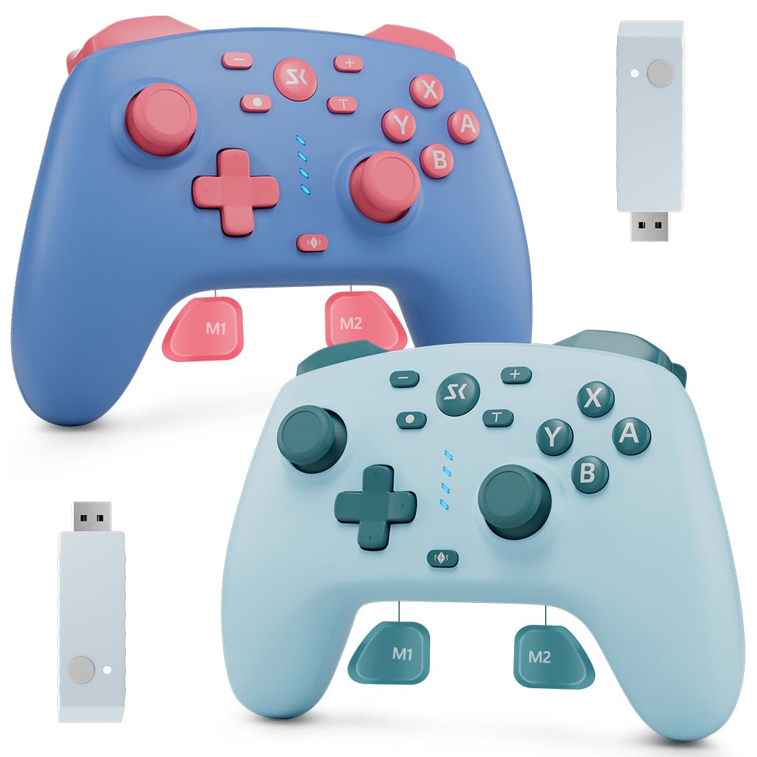 CONTROL INALÁMBRICO PARA SWITCH KUJIAN MODELO BLUE+LAKE BLUE - 1