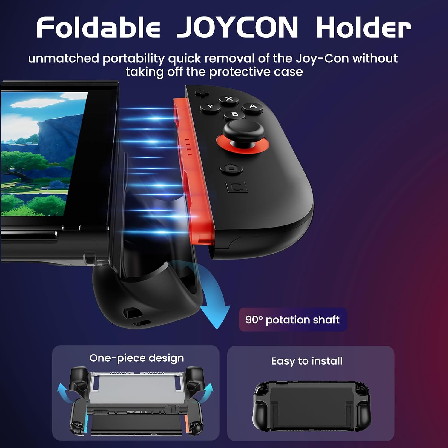 FUNDA PROTECTORA CON AGARRE ERGONÓMICO FIWWAT PARA NINTENDO SWITCH 2 - 4