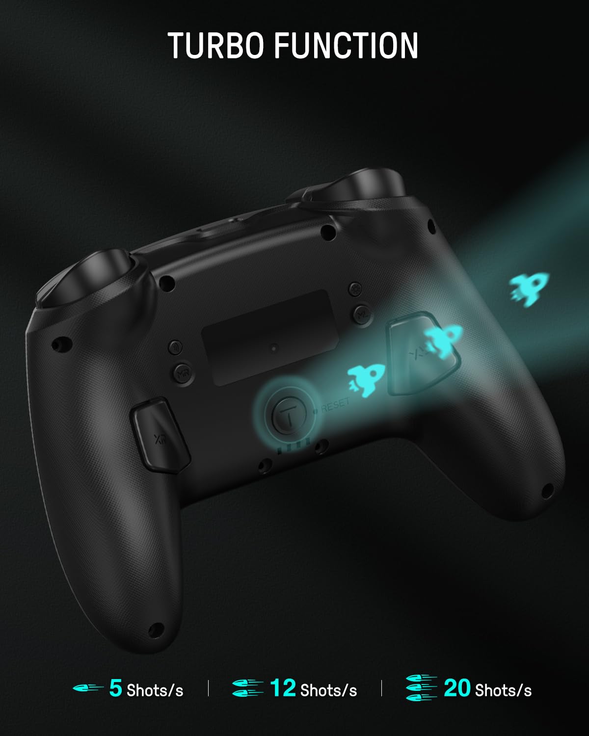 MANDO INALÁMBRICO FUNLAB FIREFLY-Z PARA SWITCH 2 CON BASE DE CARGA Y LUCES LED - 4