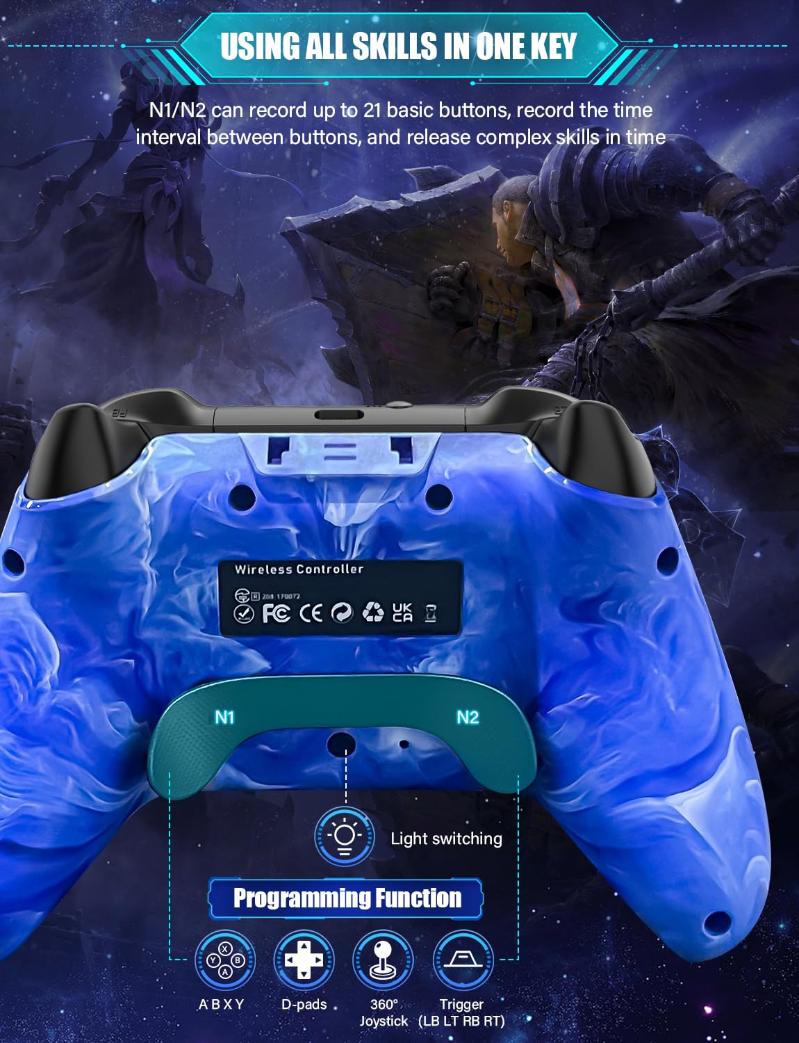 MANDO INALÁMBRICO ZRZLMVP PRO PARA NINTENDO SWITCH/OLED/LITE/SWITCH 2 - 4