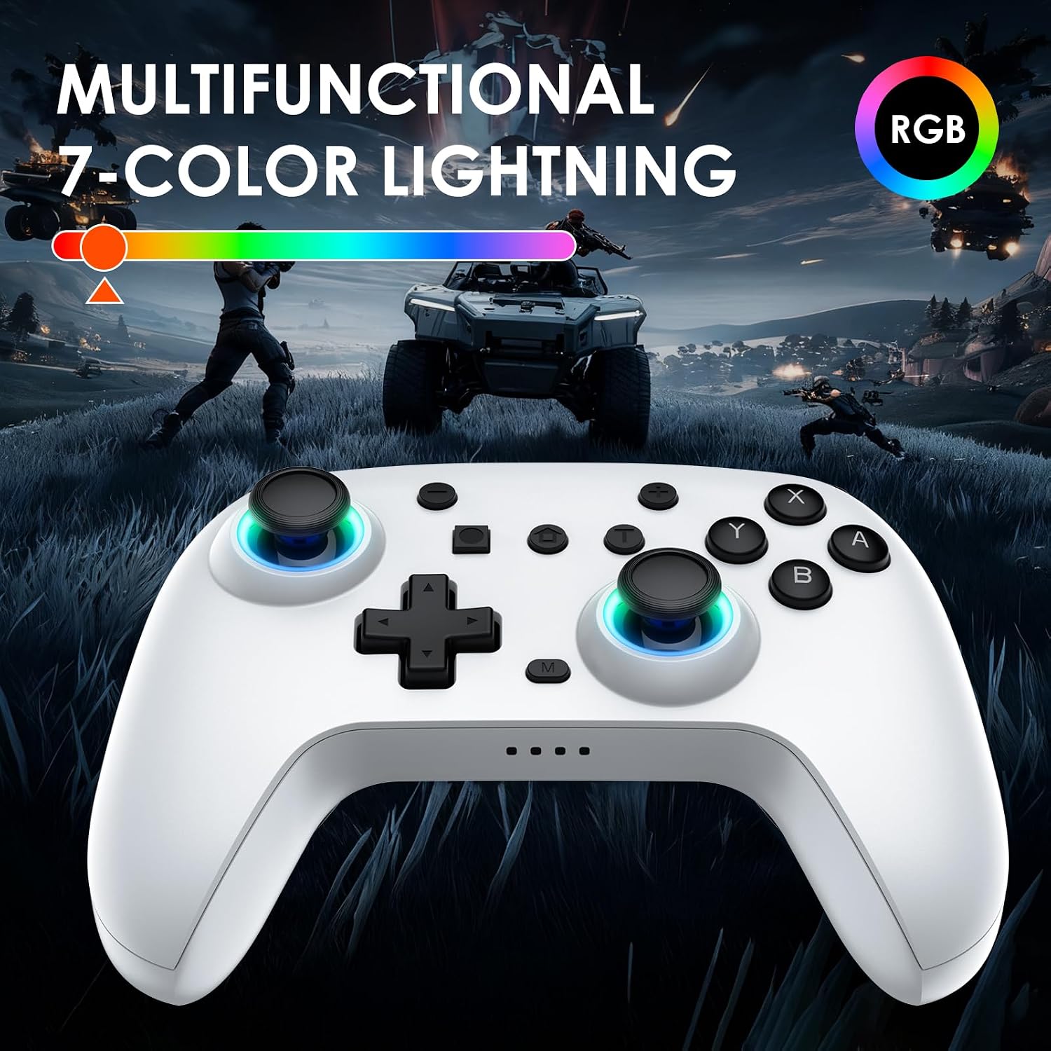 MANDO FLIRESY SWITCH 2 PACK CON BASE DE CARGA BLANCO - 5