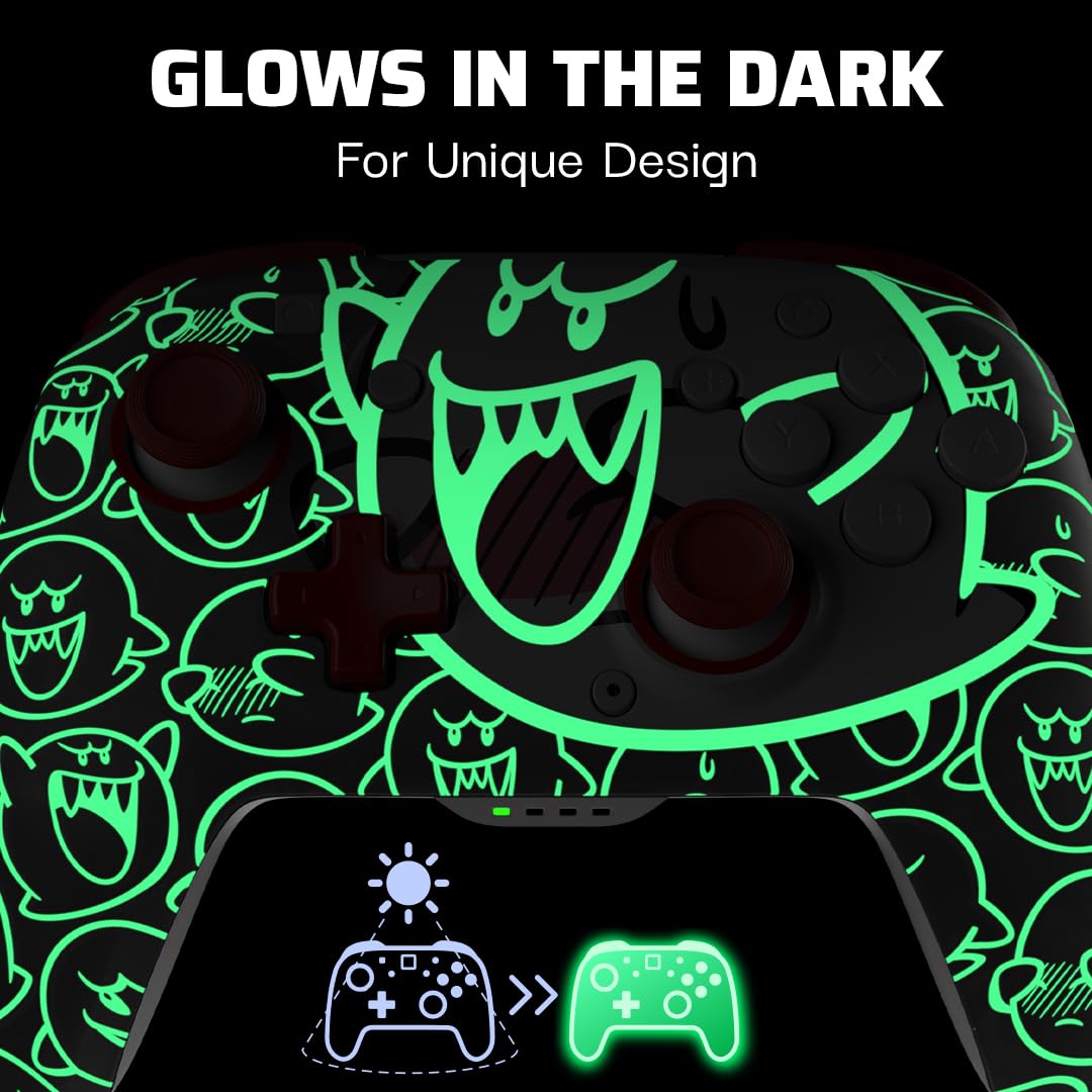 MANDO INALÁMBRICO PARA GAMING PDP REMATCH GLOW BOO HOO NINTENDO SWITCH 2 LITE - 2
