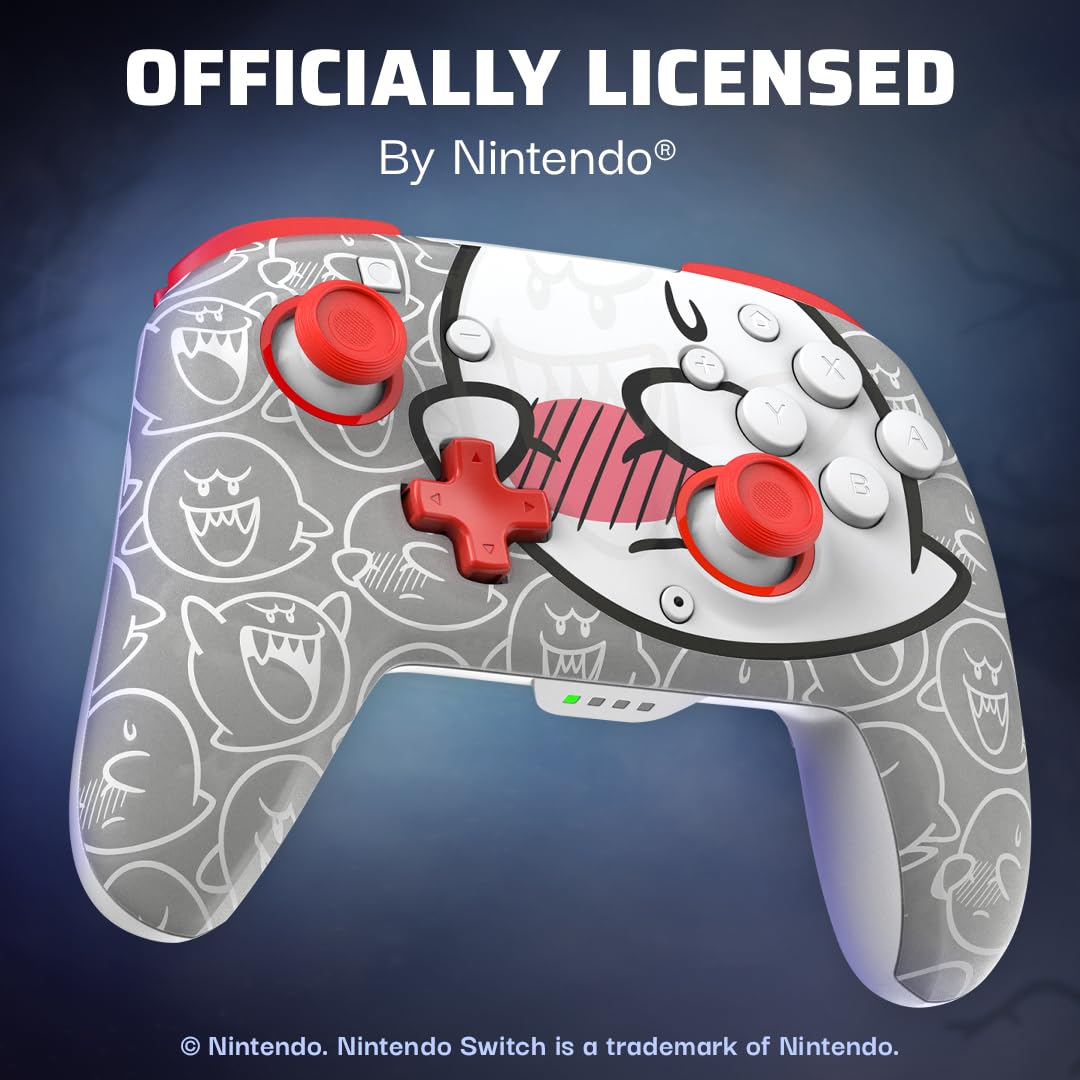 MANDO INALÁMBRICO PARA GAMING PDP REMATCH GLOW BOO HOO NINTENDO SWITCH 2 LITE - 5