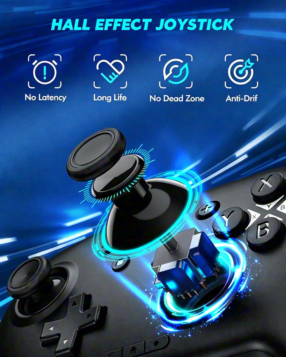 CONTROL INALÁMBRICO LIGAME PARA NINTENDO SWITCH Y DISPOSITIVOS BLUETOOTH, NEGRO OSCURO - 4