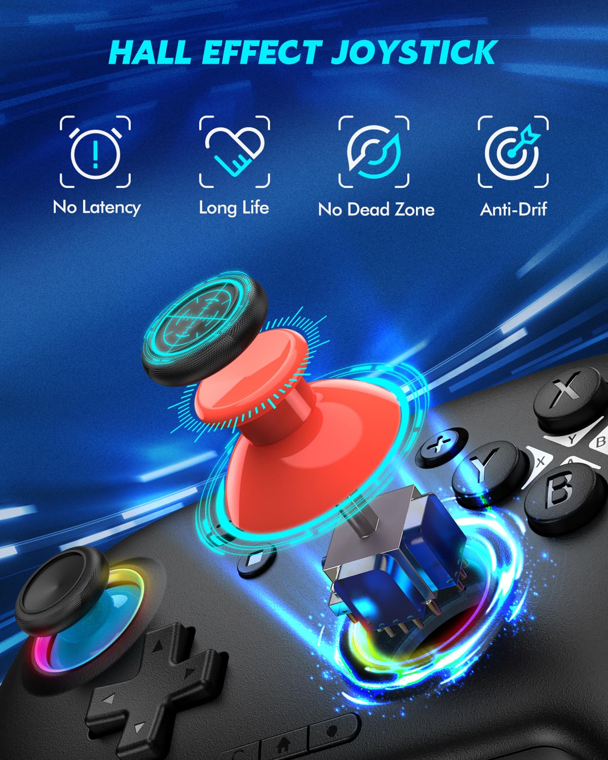 CONTROL INALÁMBRICO LIGAME PRO BLACK PARA NINTENDO SWITCH Y DISPOSITIVOS BLUETOOTH - 3