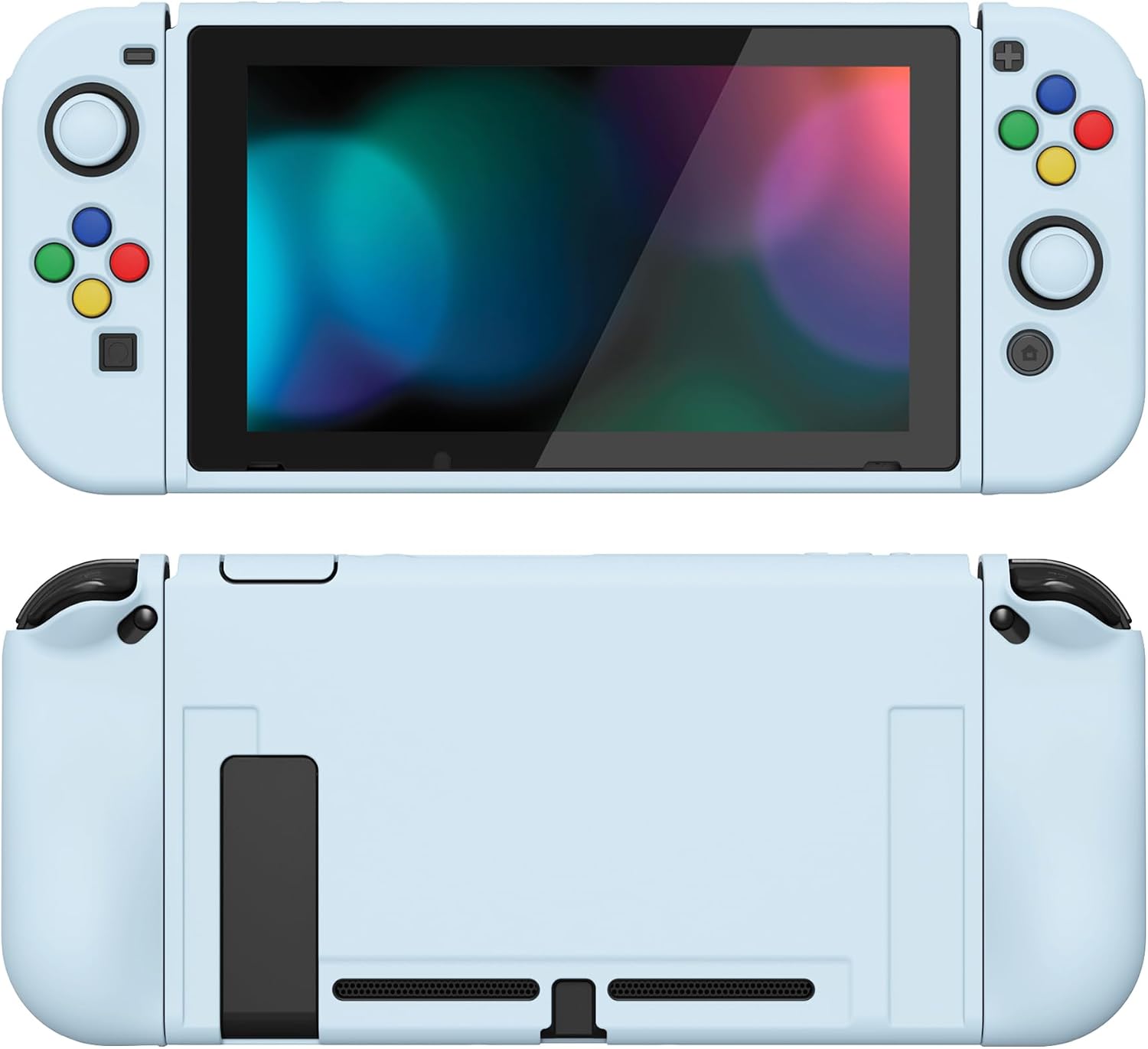 FUNDA PROTECTORA FLEXIBLE PLAYVITAL ZEALPROTECT PARA NINTENDO SWITCH AZUL CELESTE - 1
