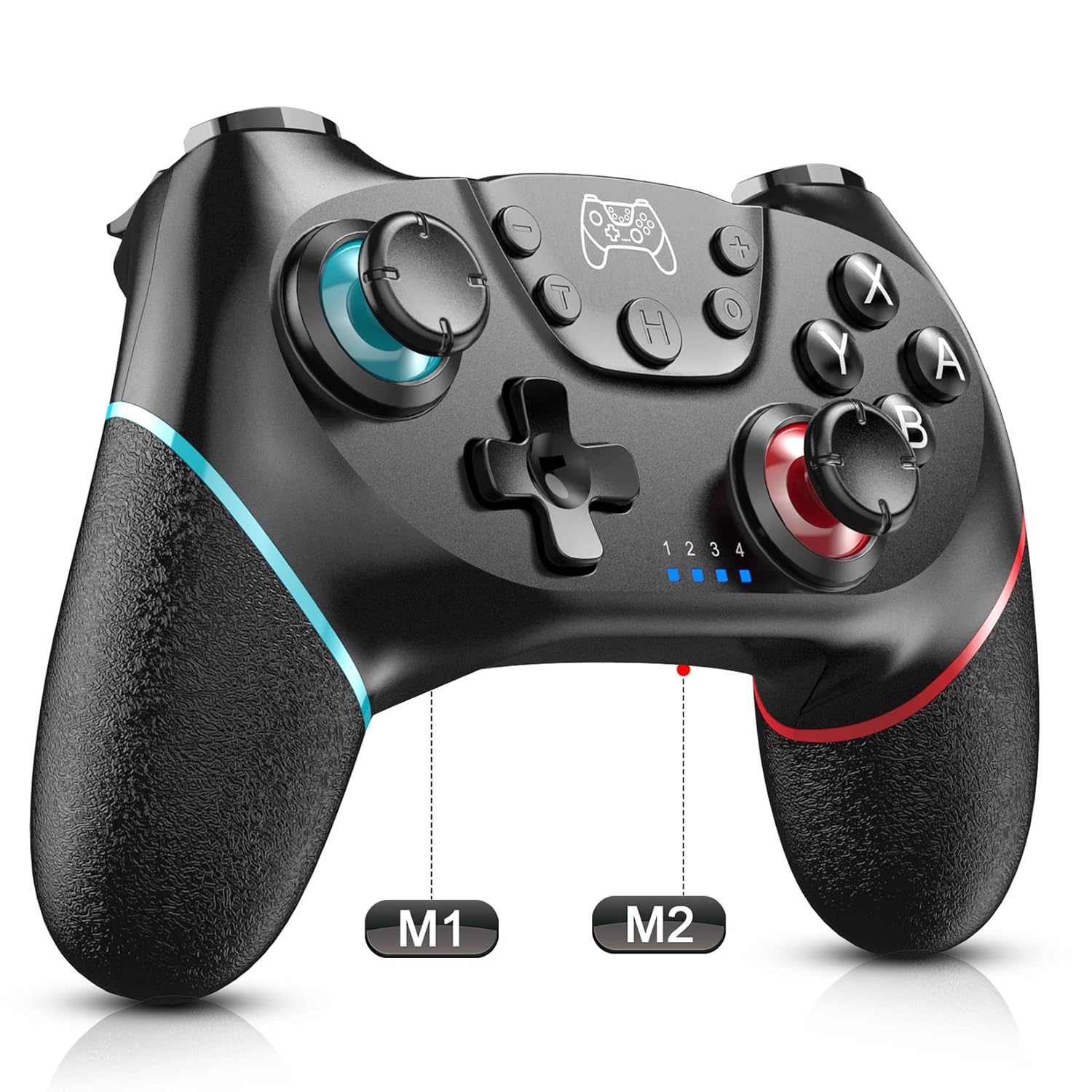 CONTROL INALÁMBRICO DISWOE PRO PARA SWITCH Y PC CON FUNCIÓN PROGRAMABLE Y VIBRACIÓN AJUSTABLE - 1