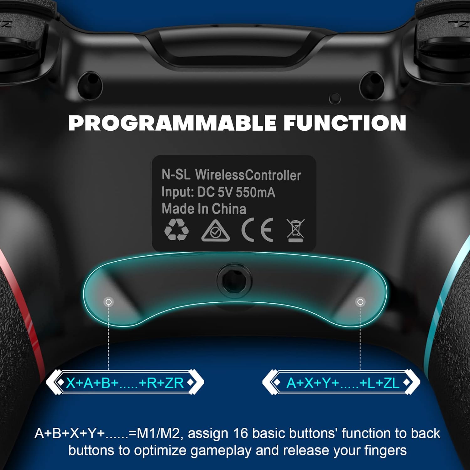 CONTROL INALÁMBRICO DISWOE PRO PARA SWITCH Y PC CON FUNCIÓN PROGRAMABLE Y VIBRACIÓN AJUSTABLE - 3