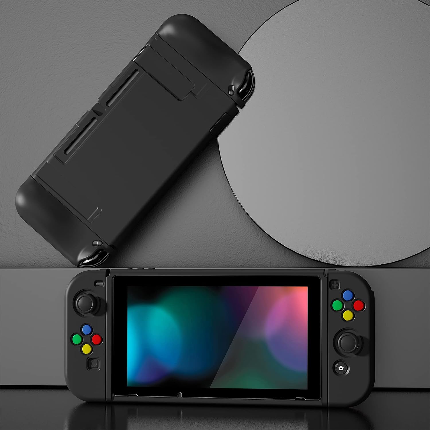 FUNDA PROTECTORA FLEXIBLE PLAYVITAL ZEALPROTECT PARA NINTENDO SWITCH NEGRA - 3