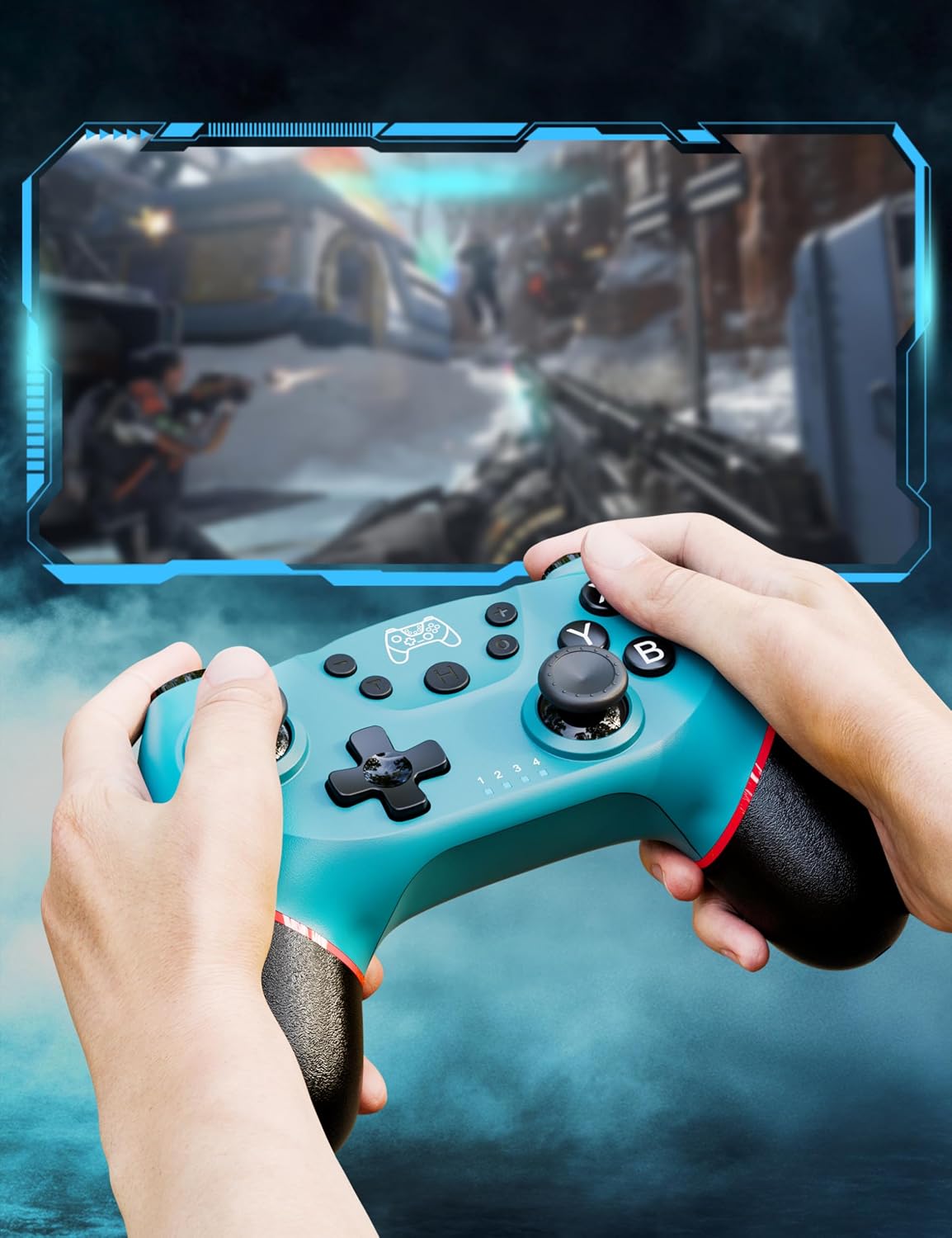 CONTROL INALÁMBRICO DISWOE SWITCH PRO PARA SWITCH 2/LITE/OLED Y PC/ANDROID - 3