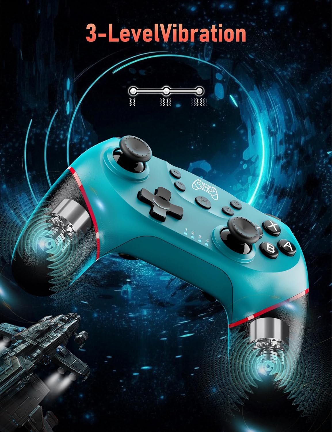 CONTROL INALÁMBRICO DISWOE SWITCH PRO PARA SWITCH 2/LITE/OLED Y PC/ANDROID - 4
