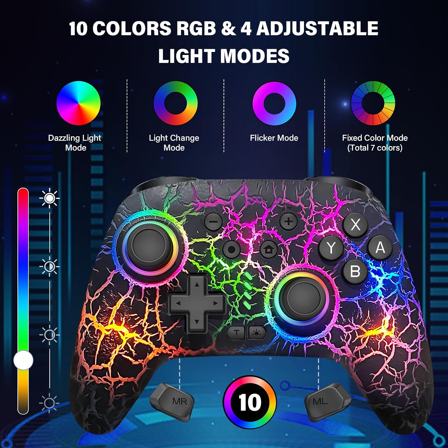 CONTROL INALÁMBRICO PARA NINTENDO SWITCH DBEPANK COMPATIBLE CON SWITCH, SWITCH 2, SWITCH LITE Y SWITCH OLED - 3