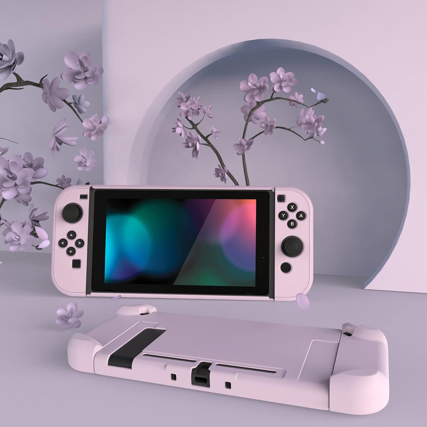 FUNDA PROTECTORA EXTREMERATE PLAYVITAL PARA NINTENDO SWITCH ROSA CEREZO - 4
