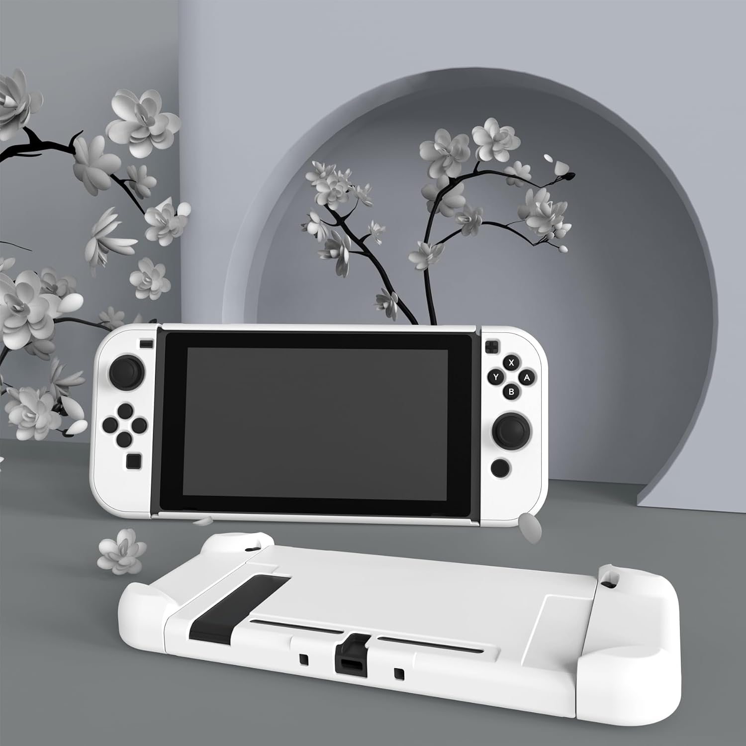 FUNDA PROTECTORA EXTREMERATE PLAYVITAL PARA NINTENDO SWITCH BLANCO - 3
