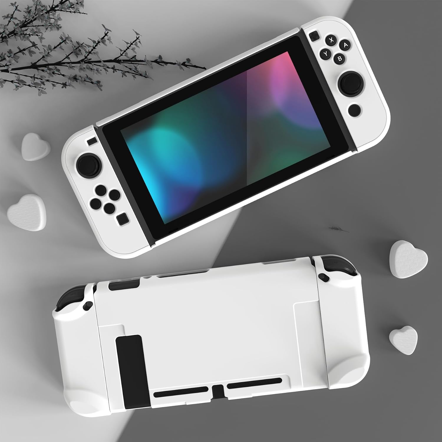 FUNDA PROTECTORA EXTREMERATE PLAYVITAL PARA NINTENDO SWITCH BLANCO - 4