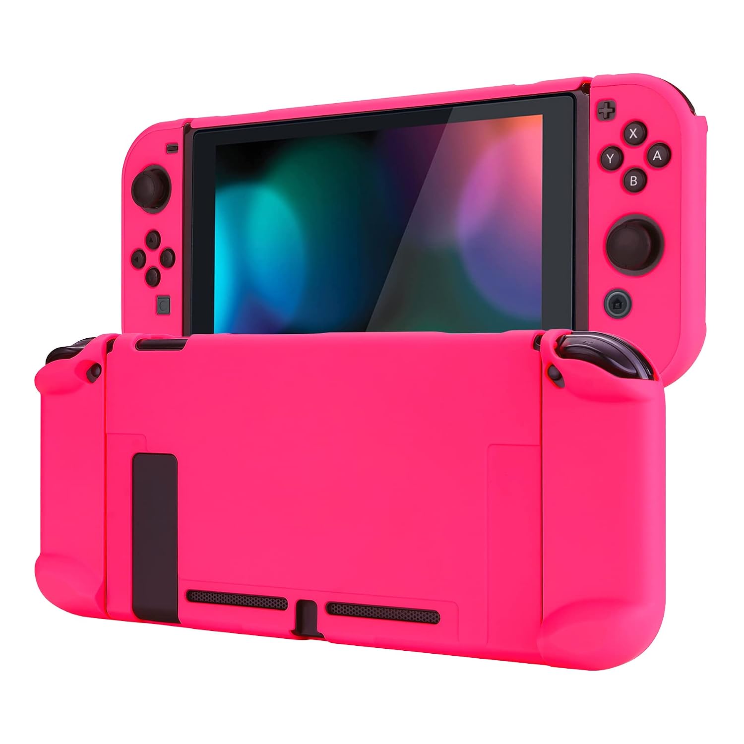 FUNDA PROTECTORA EXTREMERATE PLAYVITAL PARA NINTENDO SWITCH ROSA BRILLANTE - 1