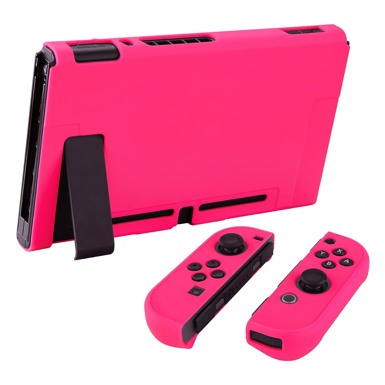 FUNDA PROTECTORA EXTREMERATE PLAYVITAL PARA NINTENDO SWITCH ROSA BRILLANTE - 5