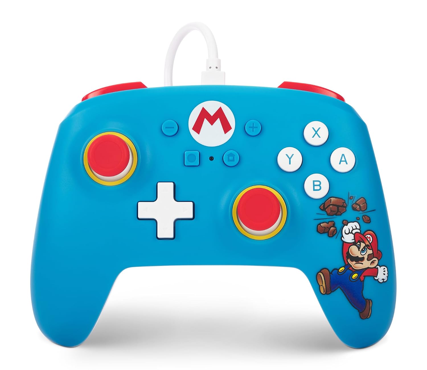 MANDO POWERA NINTENDO SWITCH WIRED CONTROLLER BRICK BREAKER MARIO CON CABLE USB DESMONTABLE 3M - 1