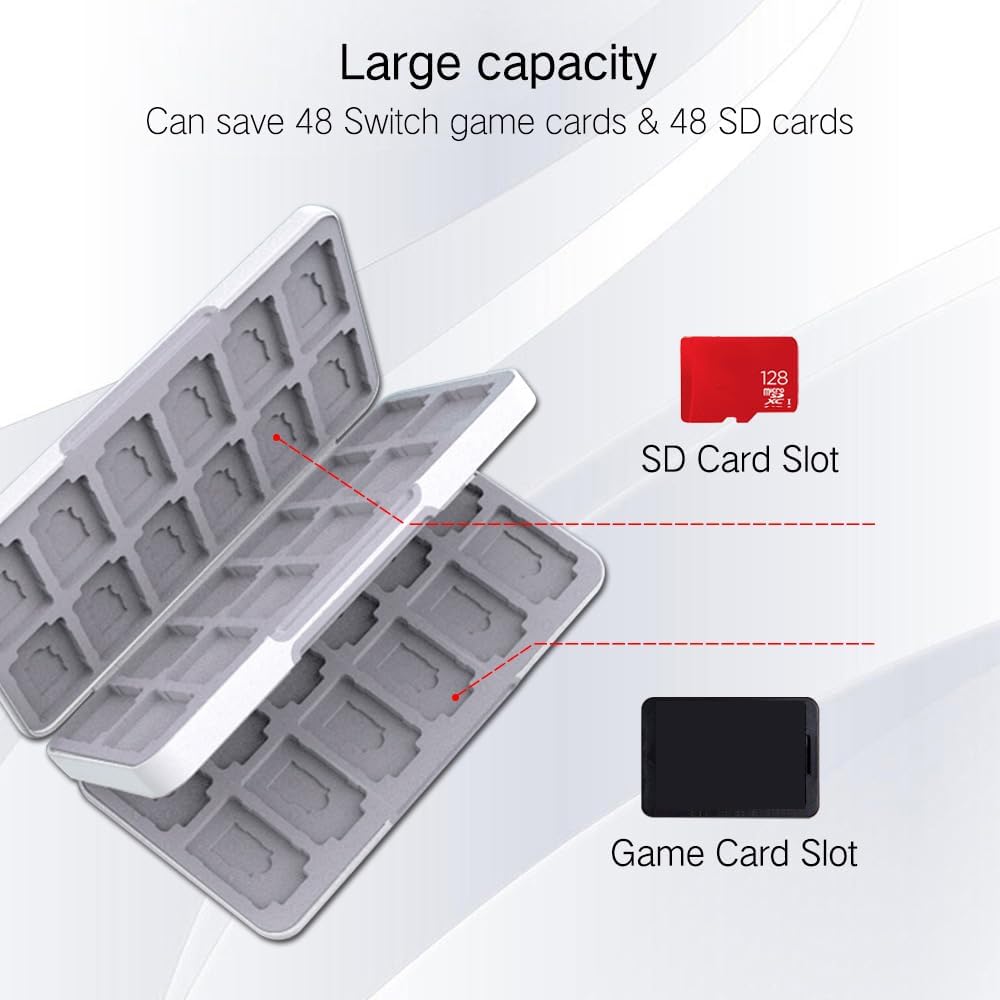 ESTUCHE PARA TARJETAS DE JUEGO PERFECTSIGHT 48 RANURAS PARA NINTENDO SWITCH OLED/LITE DISEÑO KAWAII - 2