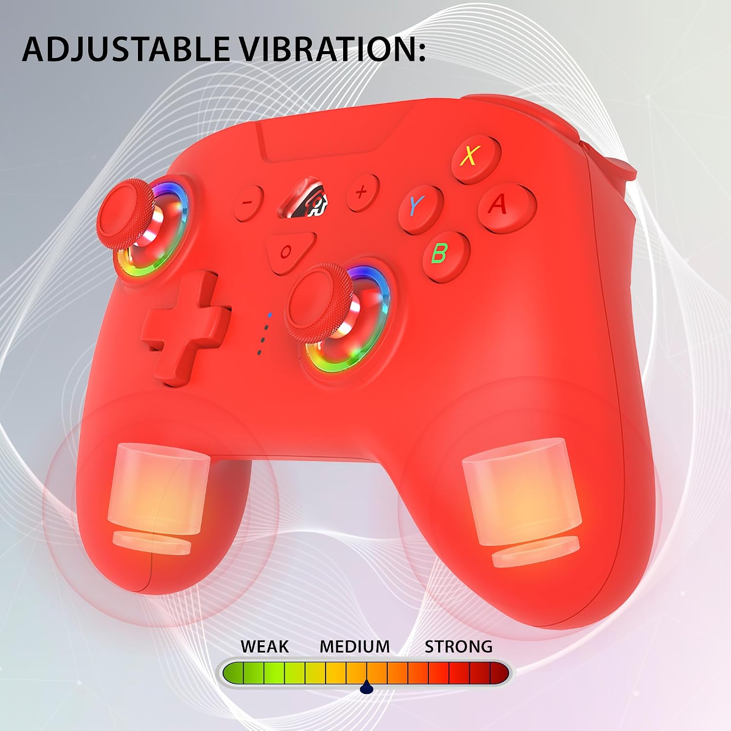 MANDO INALÁMBRICO SUBSONIC SWITCH Y SWITCH 2 LED PRO ROJO - 4