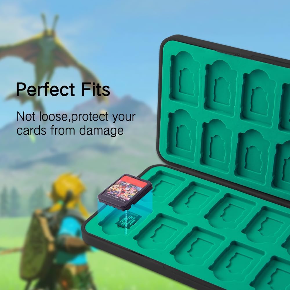 ESTUCHE PARA TARJETAS DE JUEGO PERFECTSIGHT 48 RANURAS PARA NINTENDO SWITCH OLED/LITE NEGRO - 3