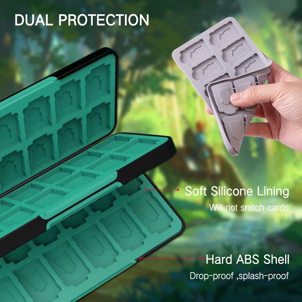 ESTUCHE PARA TARJETAS DE JUEGO PERFECTSIGHT 48 RANURAS PARA NINTENDO SWITCH OLED/LITE NEGRO - 5