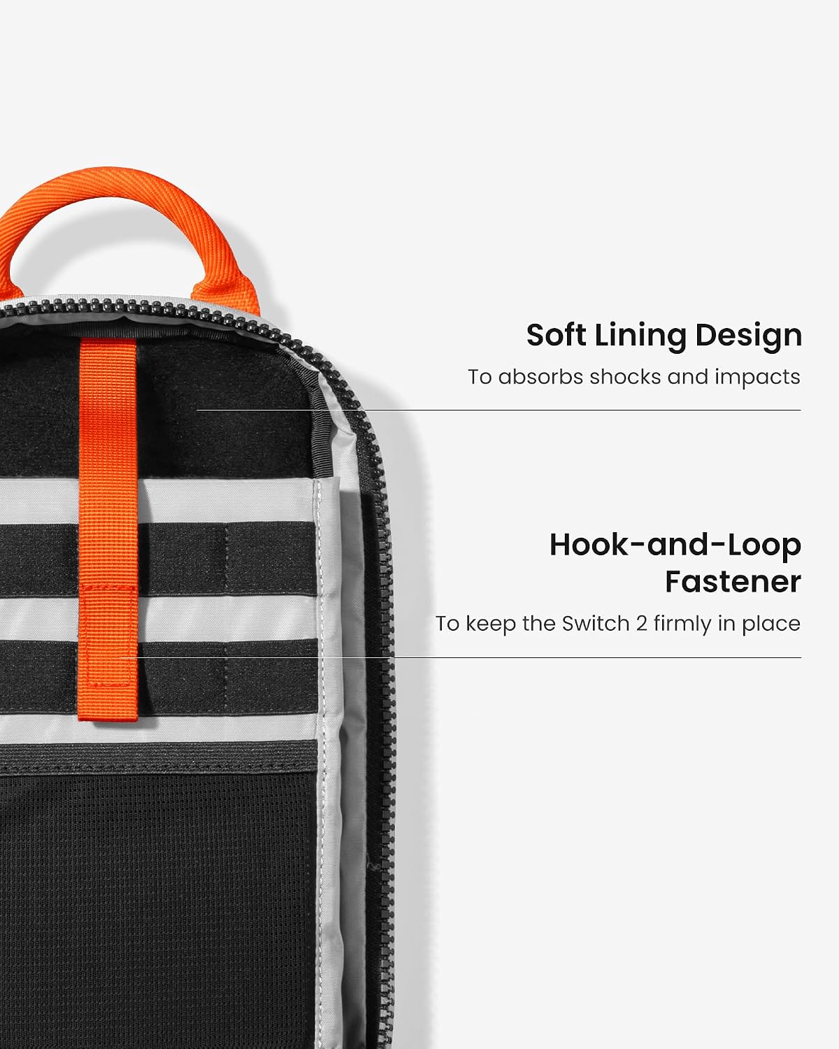 BOLSO SLING TOMTOC PARA NINTENDO SWITCH 2 CON 8 RANURAS PARA TARJETAS DE JUEGO - 5