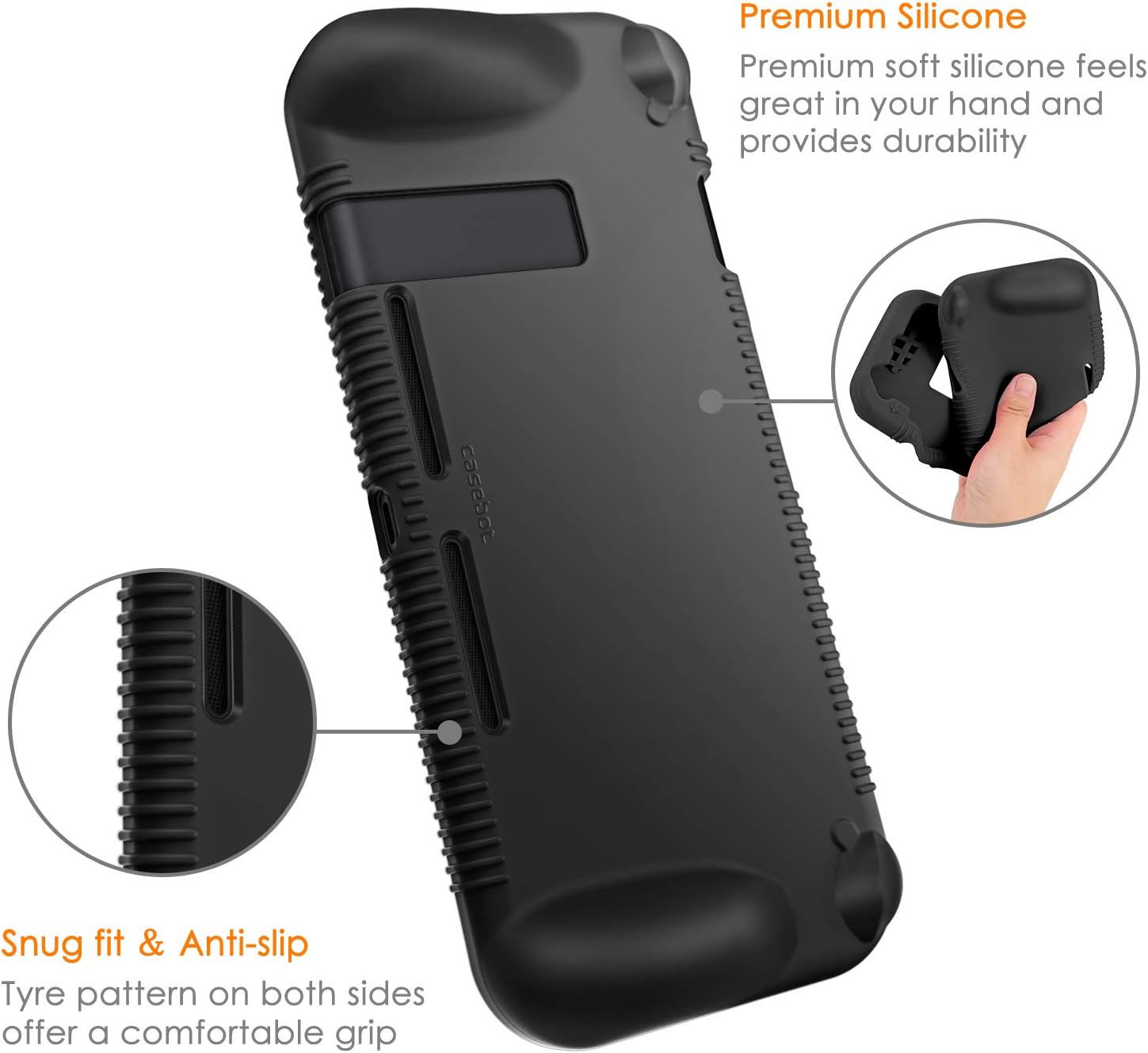 FUNDA PROTECTORA DE SILICONA FINTIE PARA NINTENDO SWITCH 2017 - 4