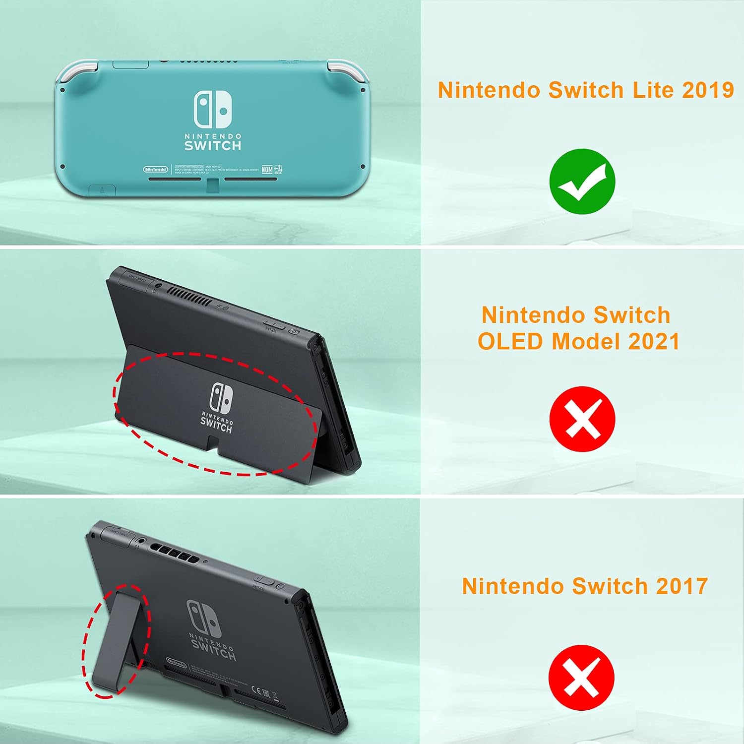 FUNDA DE SILICONA SUAVE FINTIE PARA NINTENDO SWITCH LITE 2019 - 2