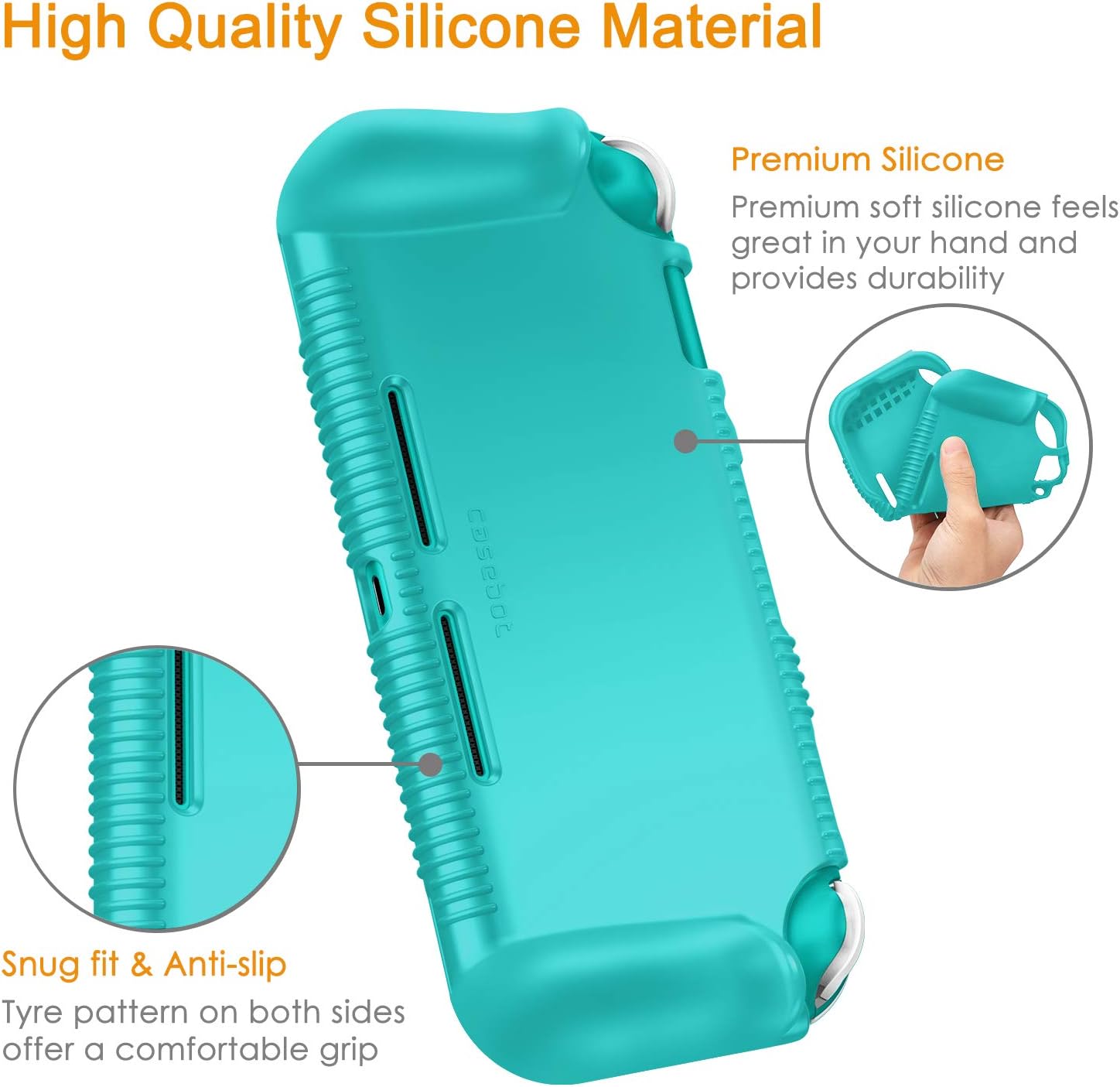 FUNDA DE SILICONA SUAVE FINTIE PARA NINTENDO SWITCH LITE 2019 - 4