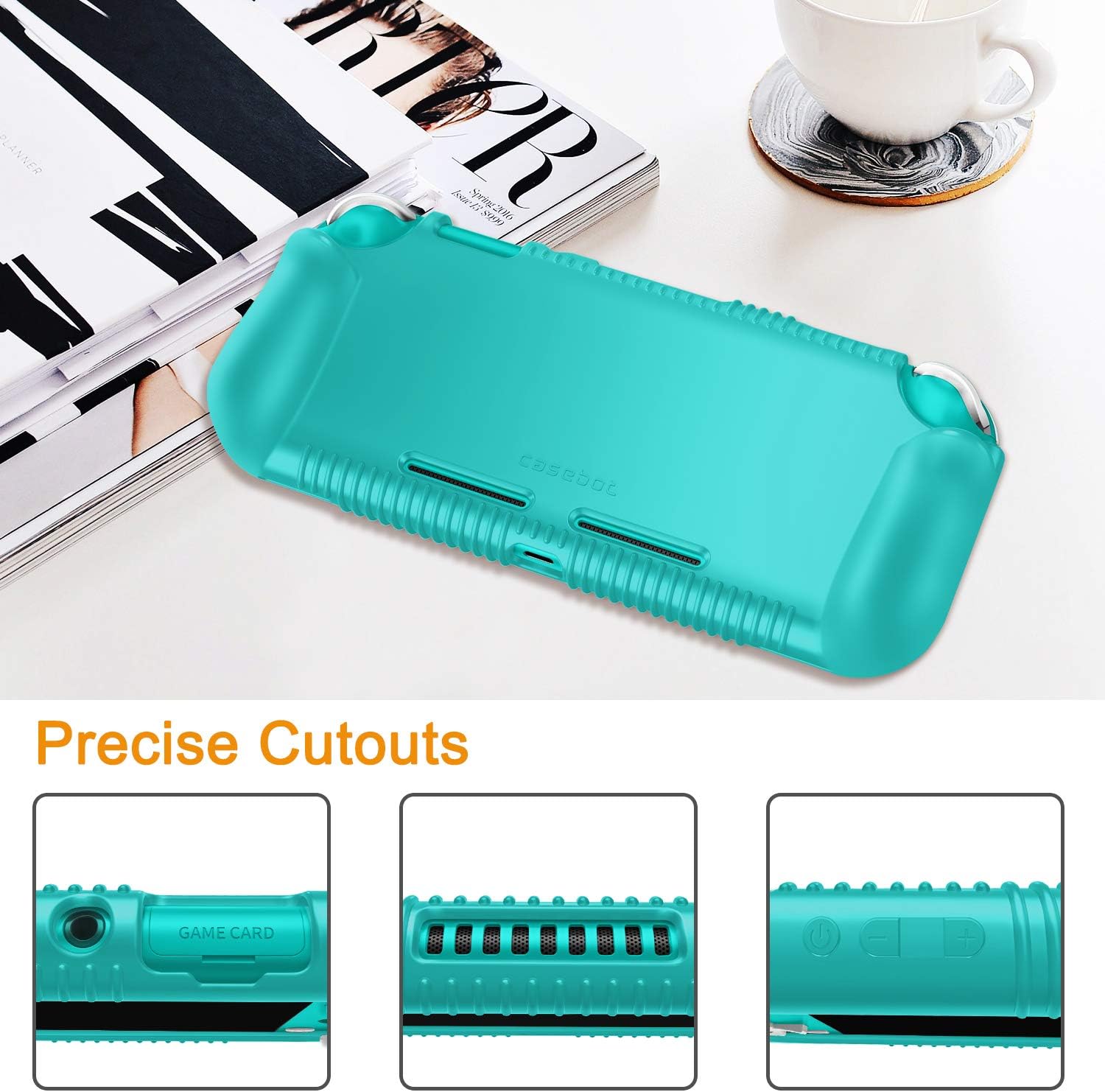 FUNDA DE SILICONA SUAVE FINTIE PARA NINTENDO SWITCH LITE 2019 - 5