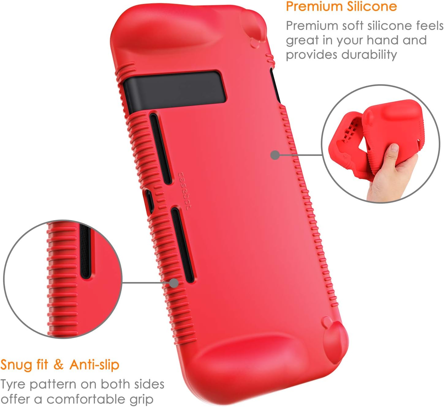 FUNDA PROTECTORA DE SILICONA FINTIE PARA NINTENDO SWITCH 2017 - 4