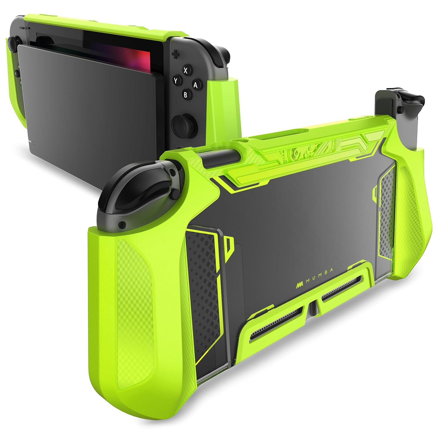 FUNDA MUMBA BLADE SERIES PARA NINTENDO SWITCH 2017 VERDE CON AGARRE TPU - 1