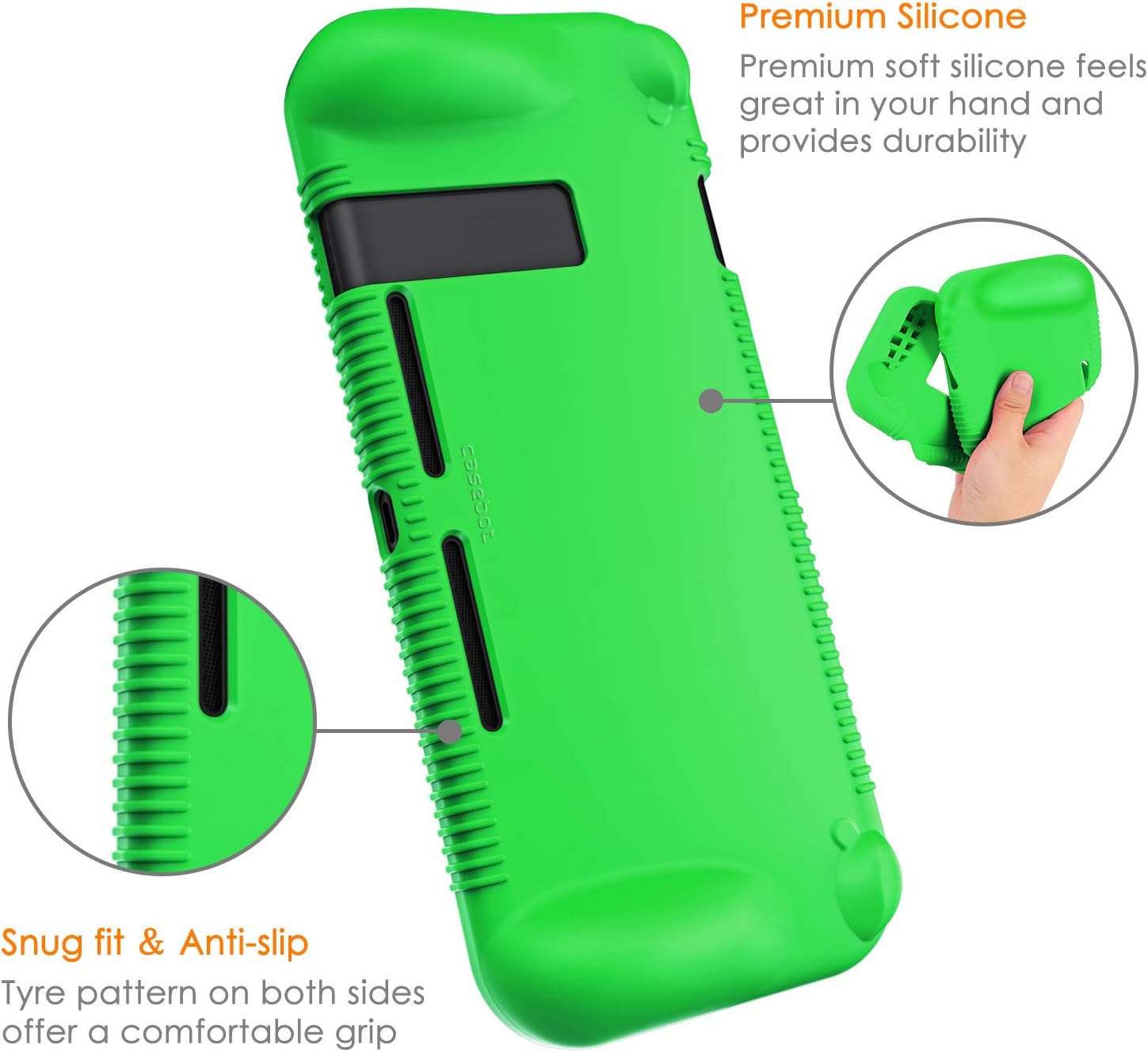 FUNDA PROTECTORA DE SILICONA FINTIE PARA NINTENDO SWITCH 2017 - 5