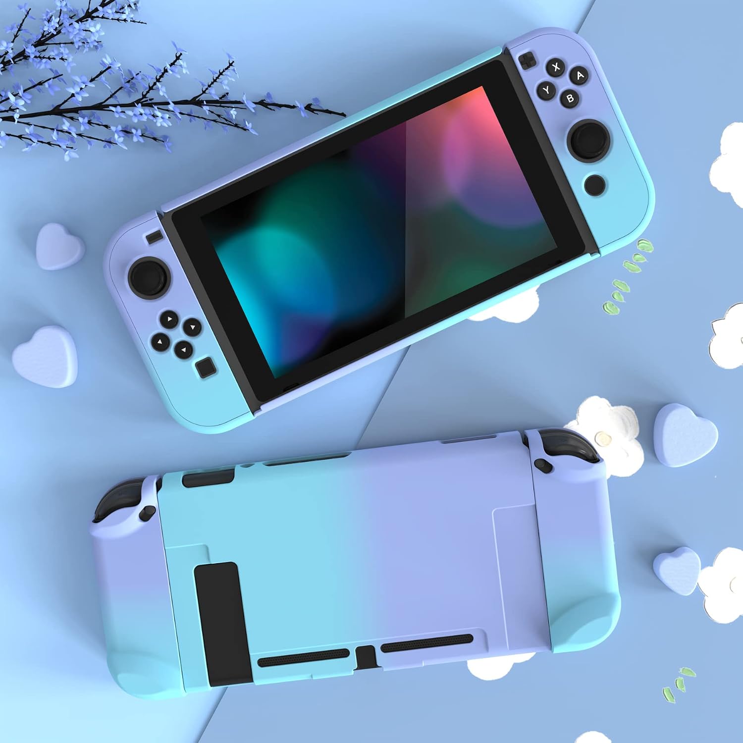 FUNDA PROTECTORA EXTREMERATE PLAYVITAL PARA NINTENDO SWITCH COLOR VIOLETA DEGRADADO - 3