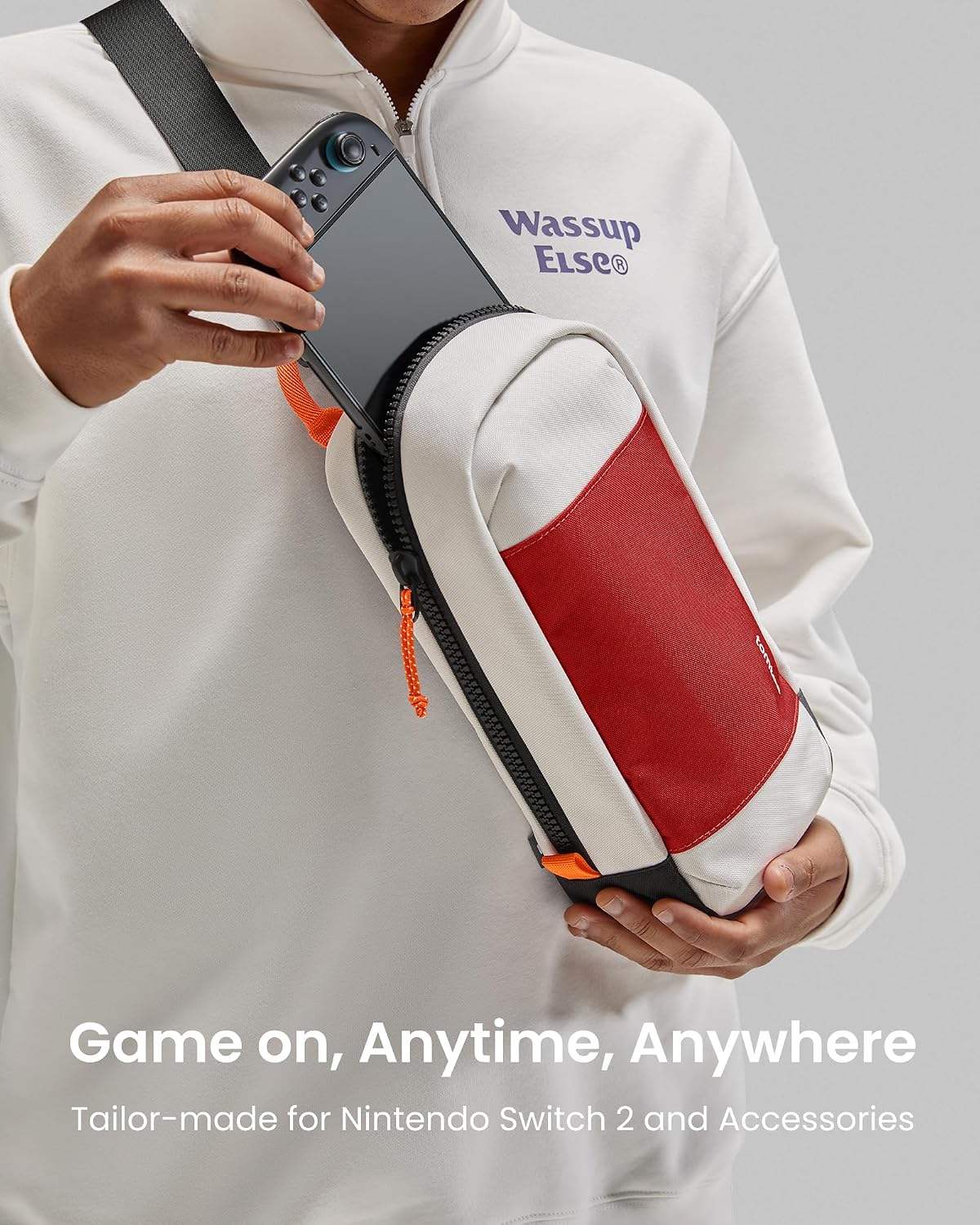 BOLSO TOMTOC SLING PARA NINTENDO SWITCH 2 CON 8 RANURAS PARA TARJETAS DE JUEGO - 2