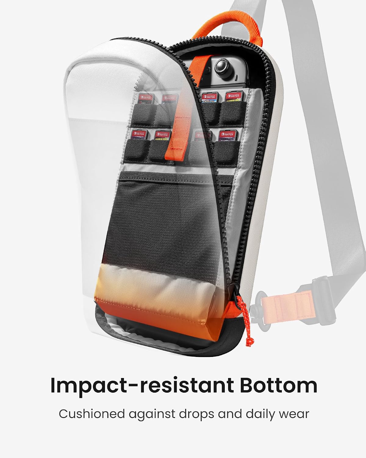 BOLSO TOMTOC SLING PARA NINTENDO SWITCH 2 CON 8 RANURAS PARA TARJETAS DE JUEGO - 4