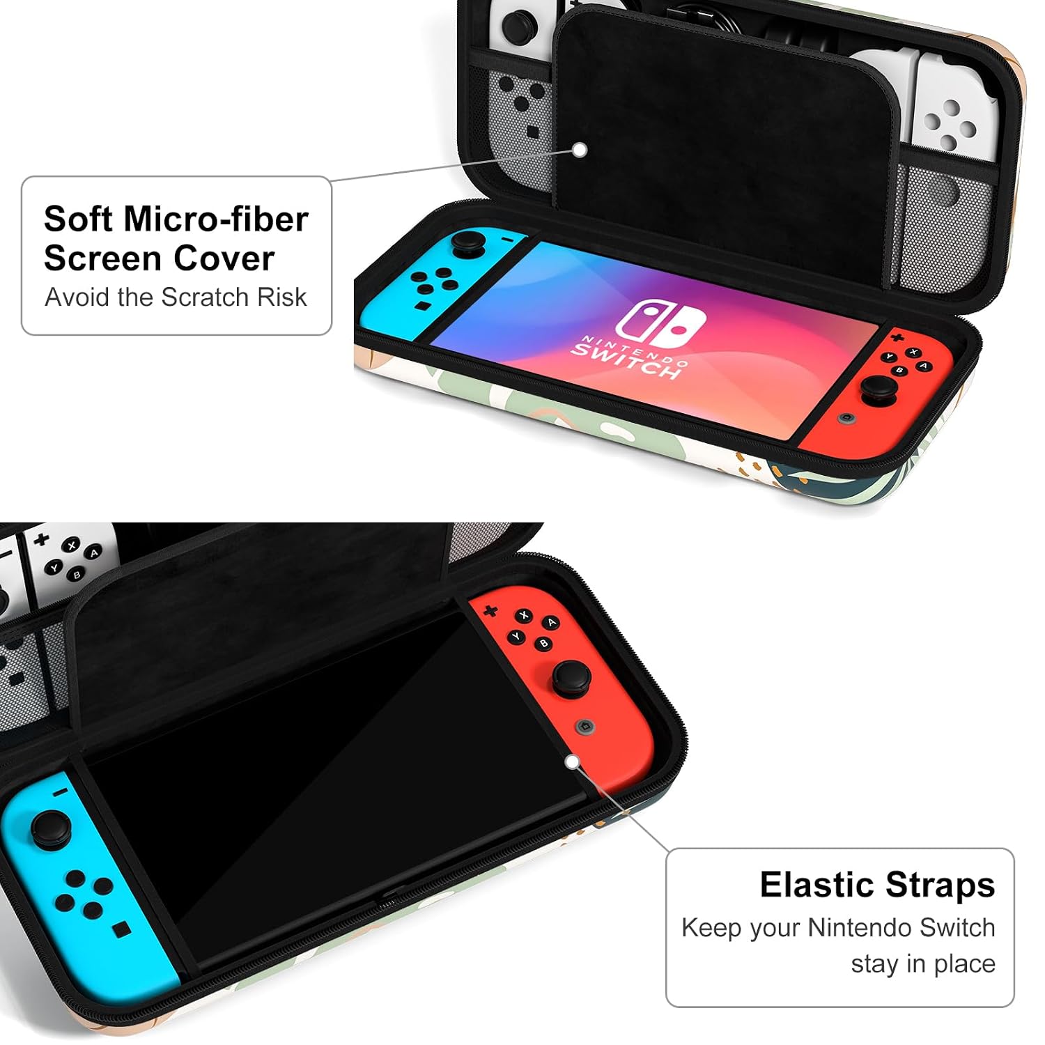 FUNDA RÍGIDA NPOOYI PARA NINTENDO SWITCH OLED 2021/2017 - 4